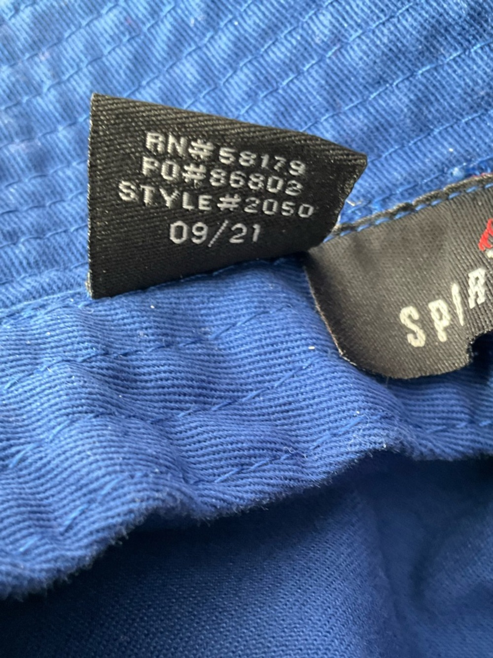 Sportsman Blue Bucket Hat with a map patch - Picture 5 of 5